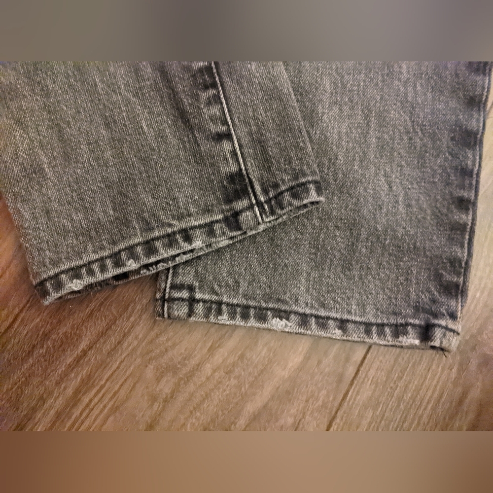 FRAME - Le Nouveau High Waist Crop Straight Leg Jeans | Size 26 | Haynes Gray - Picture 16 of 16